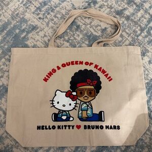 - - Hello kitty/Bruno Mars’s limited canvas tote bag PARK MGM Las Vegas 20…